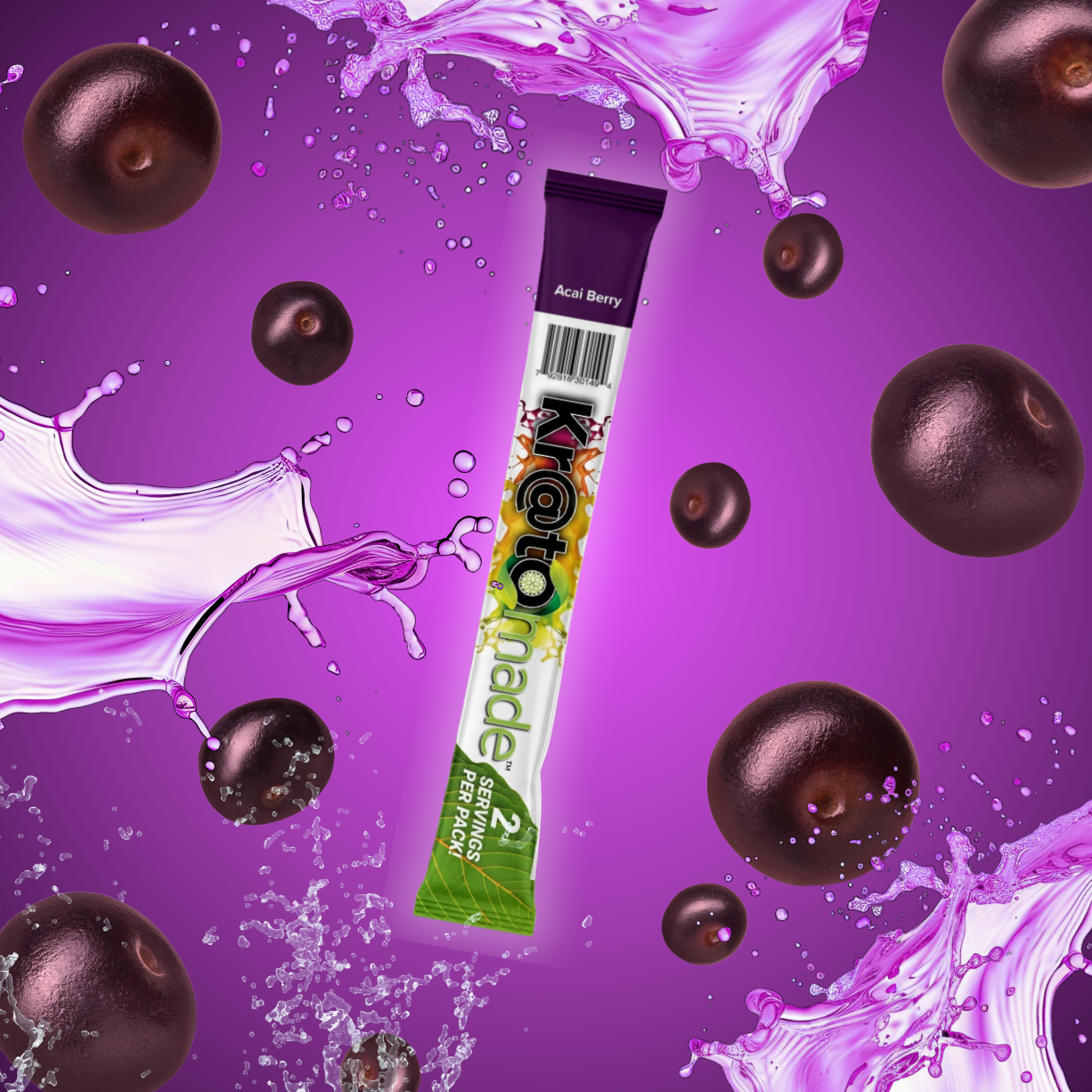 KMade Acai Berry drink mix stick pack