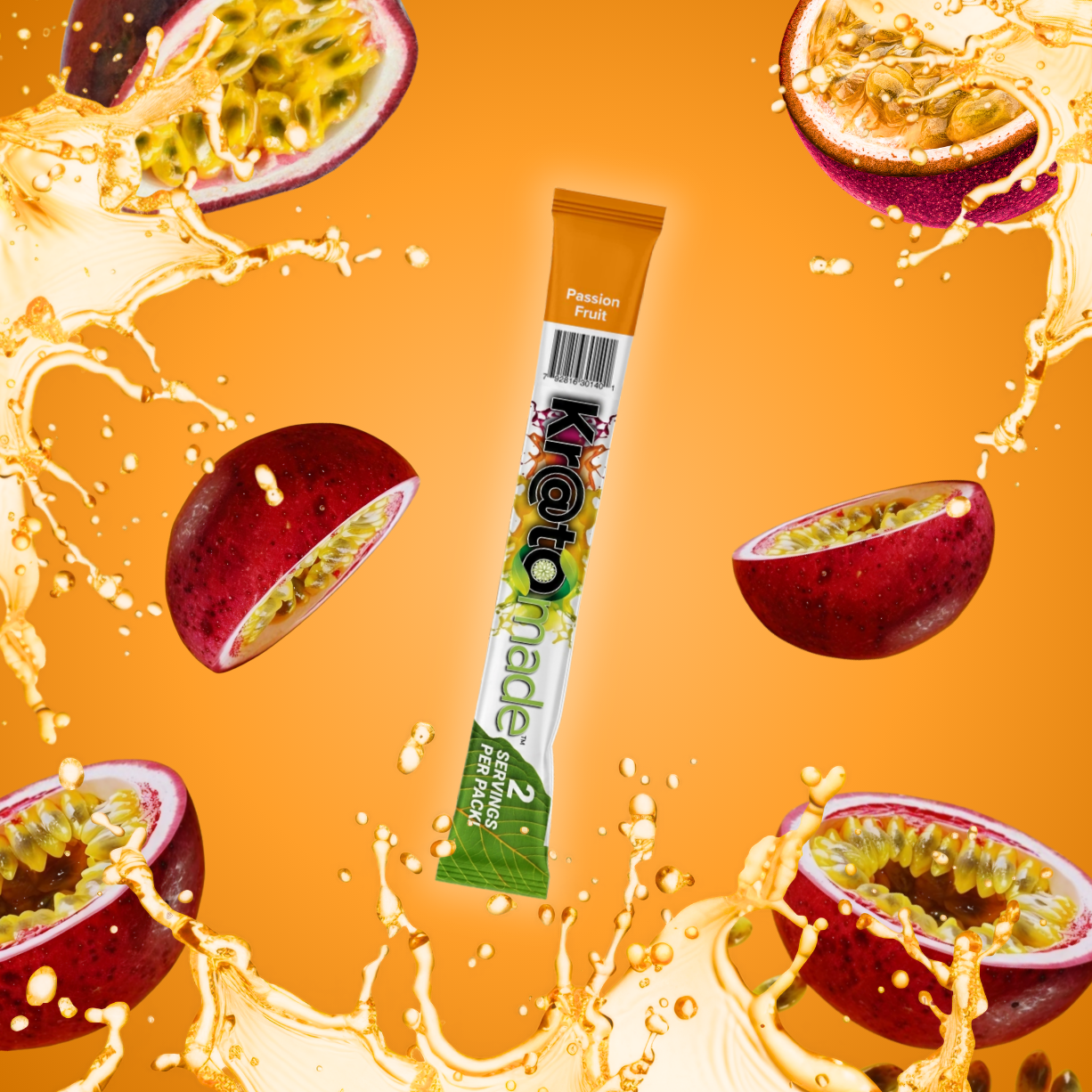 KMade Passion Fruit drink mix stick pack
