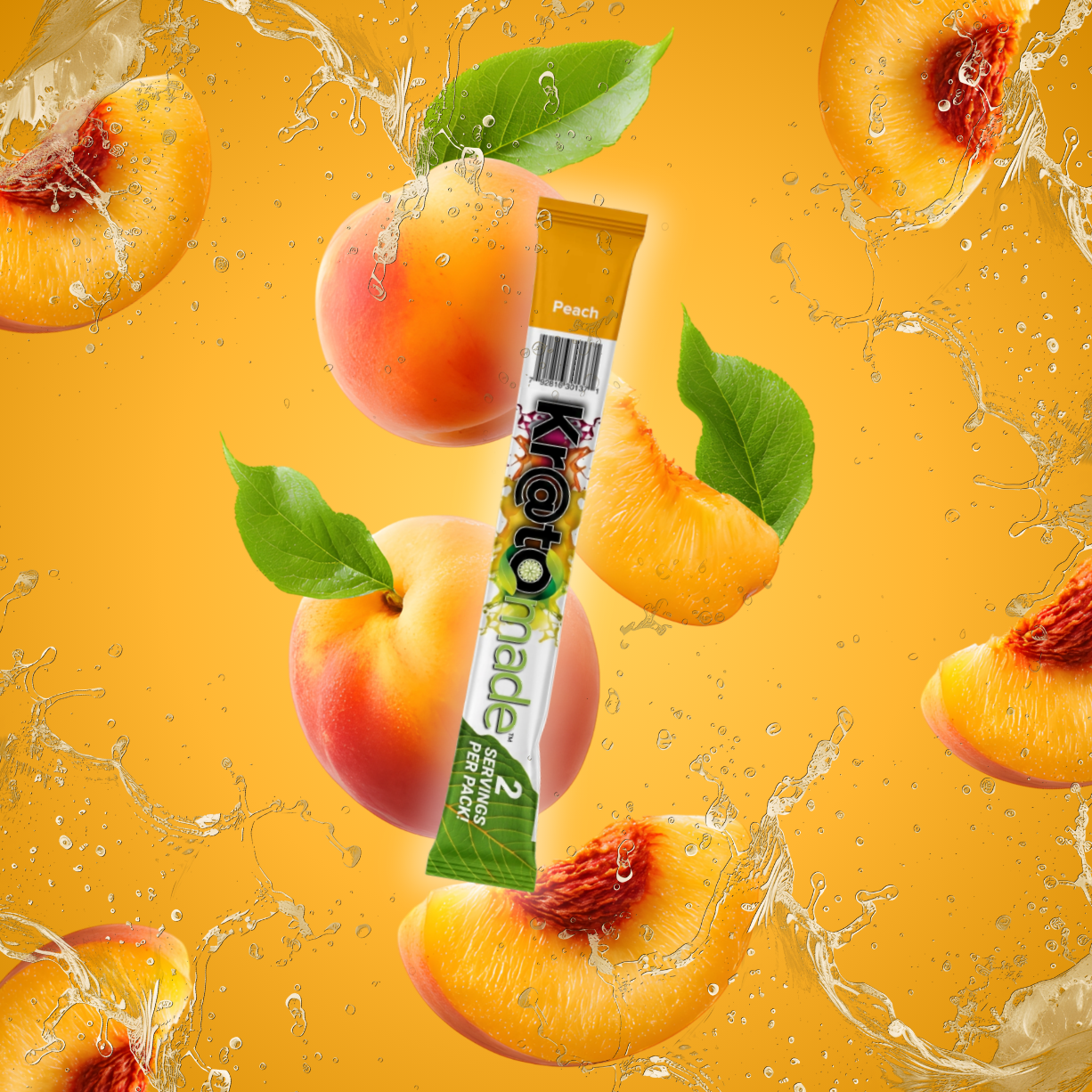 KMade Peach drink mix stick pack