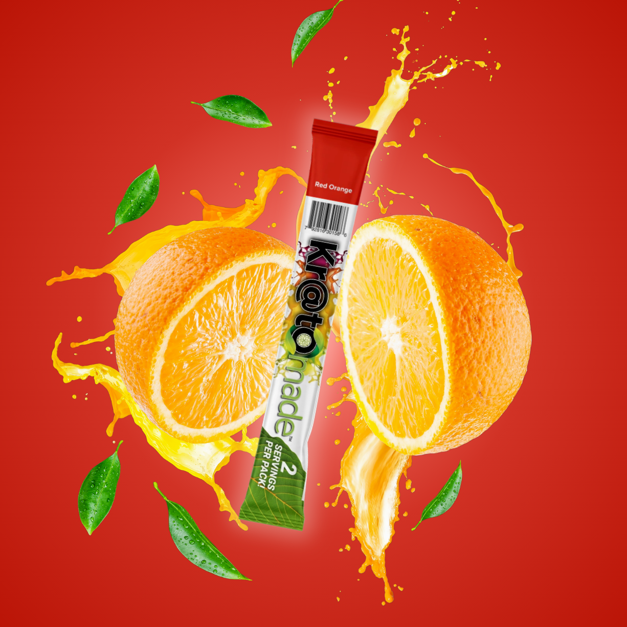 KMade Red Orange drink mix stick pack