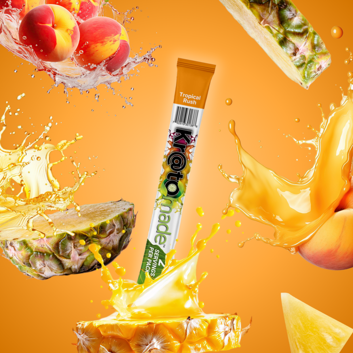 KMade Tropical Rush drink mix stick pack