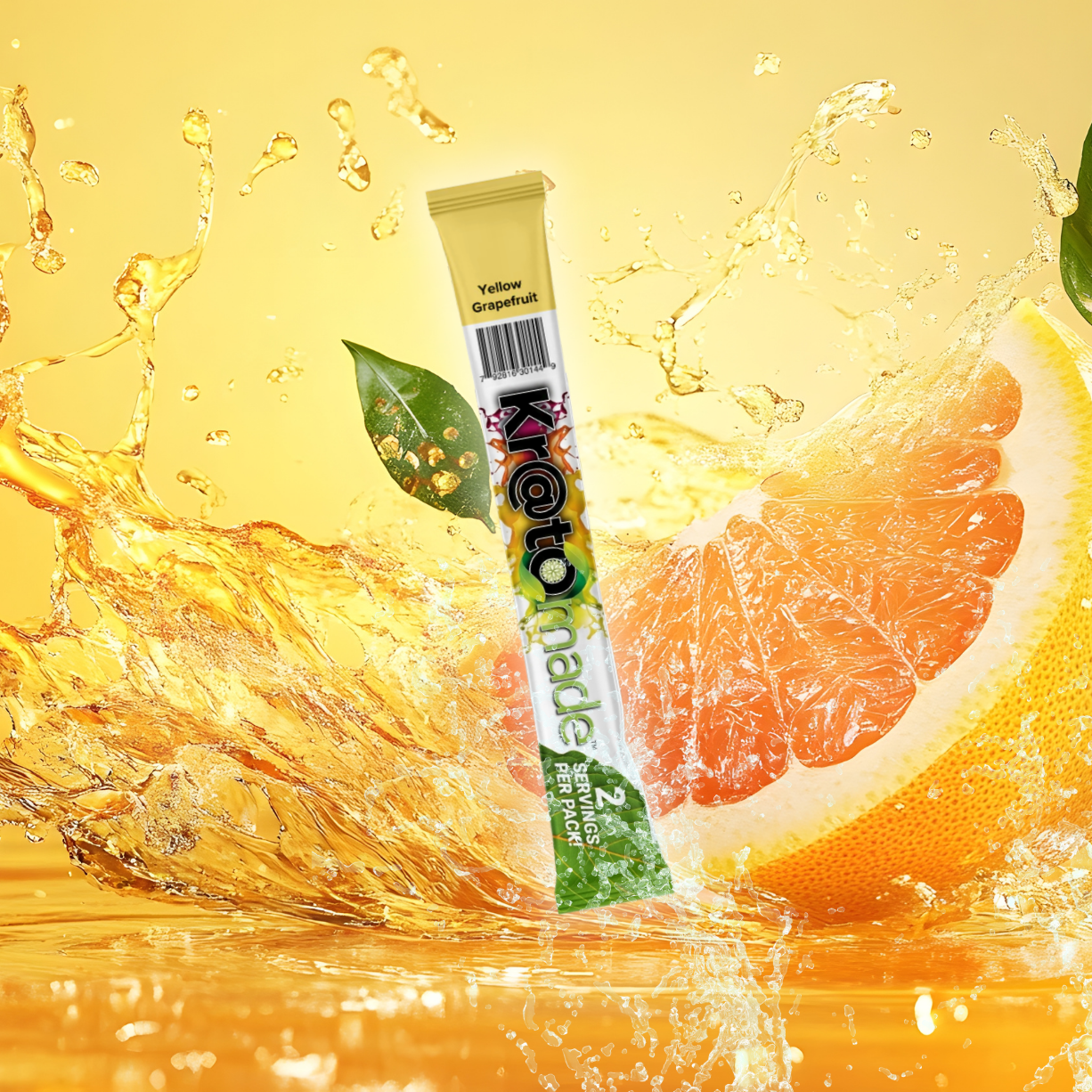 KMade Yellow Grapefruit drink mix stick pack